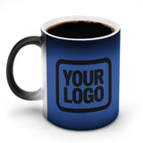 Custom Sky Blue Black Magic Mug
