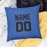 Custom Sky Blue Black Pillowcase
