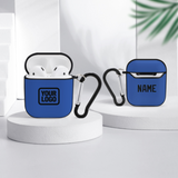 Custom Sky Blue Black AirPods Case