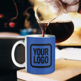 Custom Sky Blue Black Mug