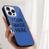 Custom Sky Blue Black Phone Case