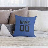 Custom Sky Blue Black Pillowcase