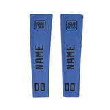 Custom Sky Blue Black Arm Sleeve