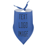 Custom Sky Blue Blue Pet Scarf
