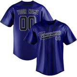 Custom Sky Blue & Blue Colors Design Sports Baseball Jersey