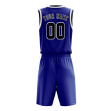 Custom Sky Blue Blue Basketball Set