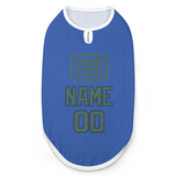 Custom Sky Blue Blue Green Pet Vest