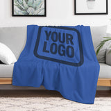 Custom Sky Blue Blue Blanket