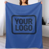 Custom Sky Blue Blue Blanket