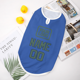 Custom Sky Blue Blue Green Pet Vest