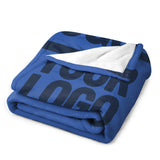 Custom Sky Blue Blue Blanket