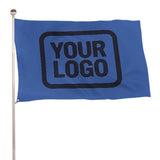 Custom Sky Blue Navy Flag