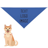 Custom Sky Blue Navy Pet Scarf