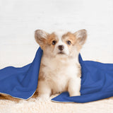 Custom Sky Blue Navy Pet Blanket