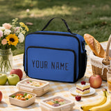 Custom Sky Blue Navy Lunch Bag