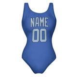 Custom Sky Blue Light Blue Swimsuit