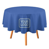 Custom Sky Blue Light Blue Round Table Cloth