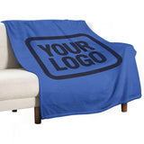 Custom Sky Blue Navy Blanket