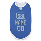 Custom Sky Blue Light Blue Pet Vest