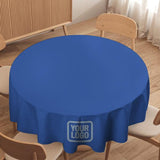 Custom Sky Blue Light Blue Round Table Cloth