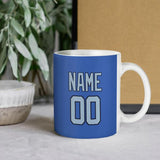 Custom Sky Blue Light Blue Mug