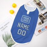 Custom Sky Blue Light Blue Pet Vest