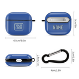 Custom Sky Blue Light Blue AirPods Case (3rd Generation)
