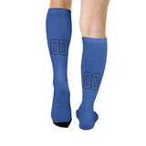 Custom Sky Blue Sky Blue Knee-High Sock