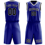 Custom Sky Blue Navy Basketball Set