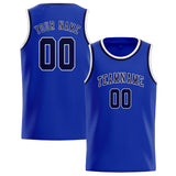 Custom Sky Blue & Navy Colors Design Sports Basketball Jersey