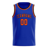 Custom Sky Blue & Orange Red Colors Design Sports Basketball Jersey