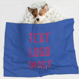Custom Sky Blue Pink Pet Blanket