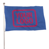 Custom Sky Blue Pink Flag