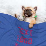 Custom Sky Blue Pink Pet Blanket