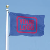 Custom Sky Blue Pink Flag