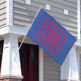 Custom Sky Blue Pink Flag