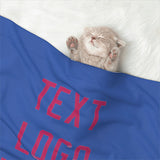 Custom Sky Blue Pink Pet Blanket