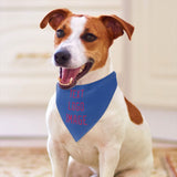 Custom Sky Blue Pink Pet Scarf