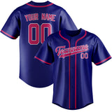 Custom Sky Blue & Pink Colors Design Sports Baseball Jersey