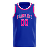 Custom Sky Blue & Pink Colors Design Sports Basketball Jersey