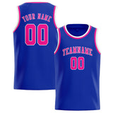 Custom Sky Blue & Pink Colors Design Sports Basketball Jersey