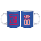 Custom Sky Blue Light Pink Mug