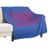 Custom Sky Blue Pink Blanket