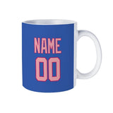 Custom Sky Blue Light Pink Mug