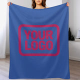 Custom Sky Blue Pink Blanket