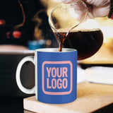 Custom Sky Blue Light Pink Mug