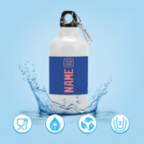 Custom Sky Blue Light Pink Sports Bottle