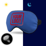 Custom Sky Blue Red Sleep Mask