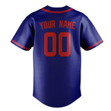 Custom Sky Blue & Red Colors Design Sports Baseball Jersey
