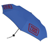 Custom Sky Blue Crimson Red Automatic Umbrella